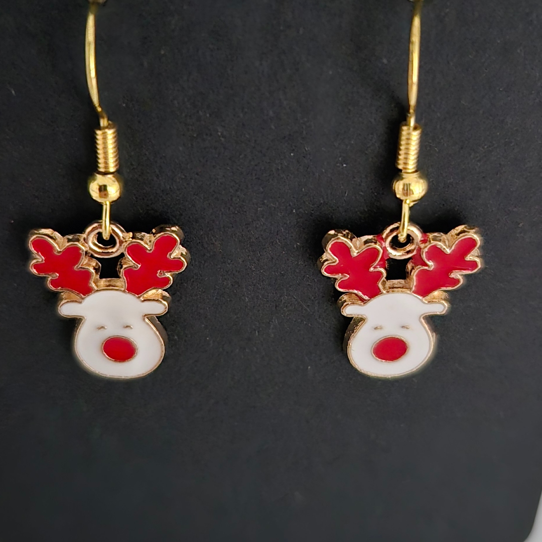 Rentierkopf Rot-Weiß