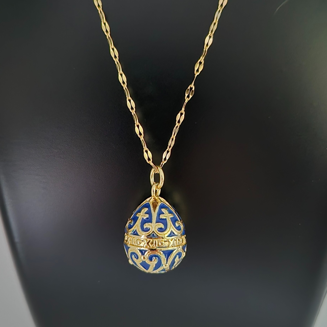 Fabergé-Ei Blau