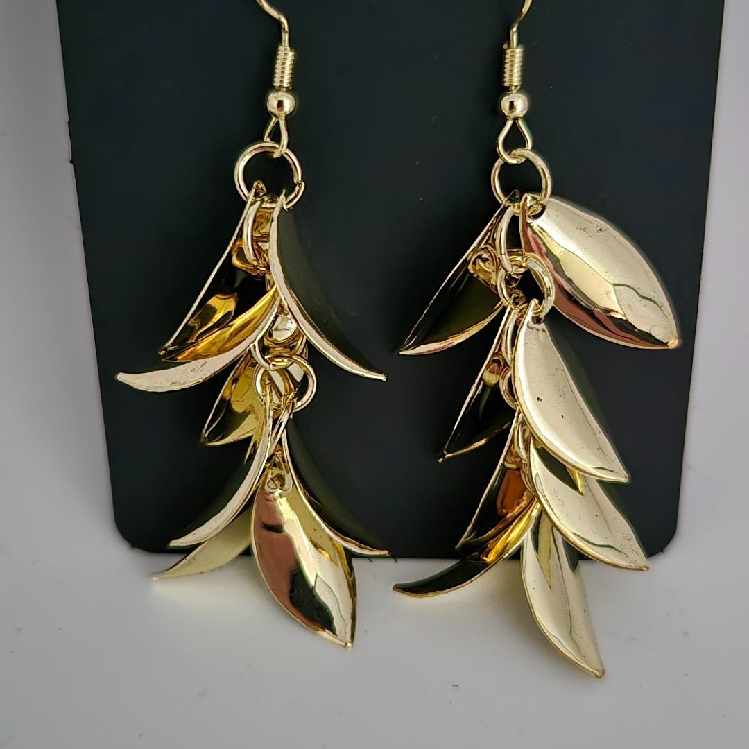 Blätter glatt vergoldet