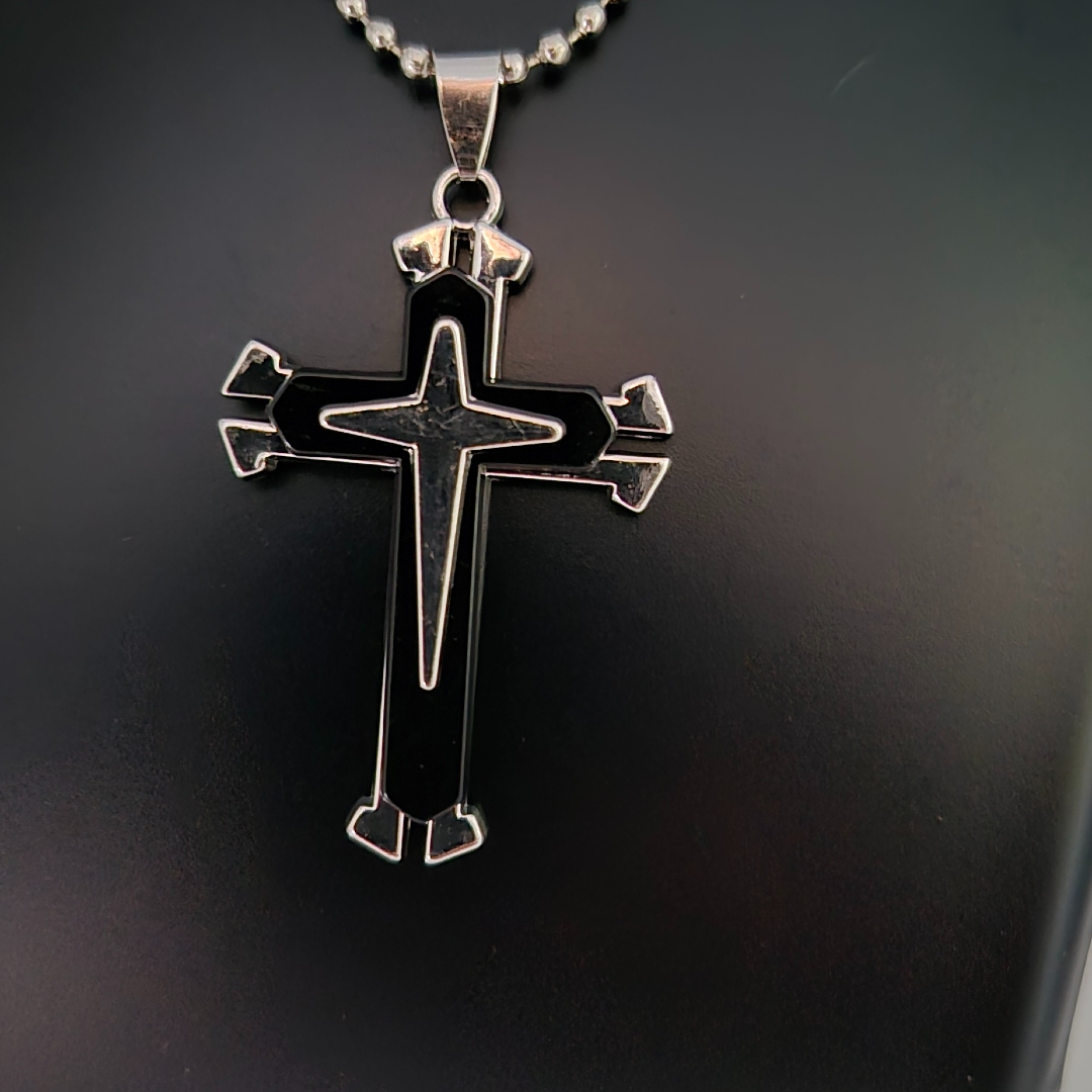 Kreuz - Silber - Edelstahl