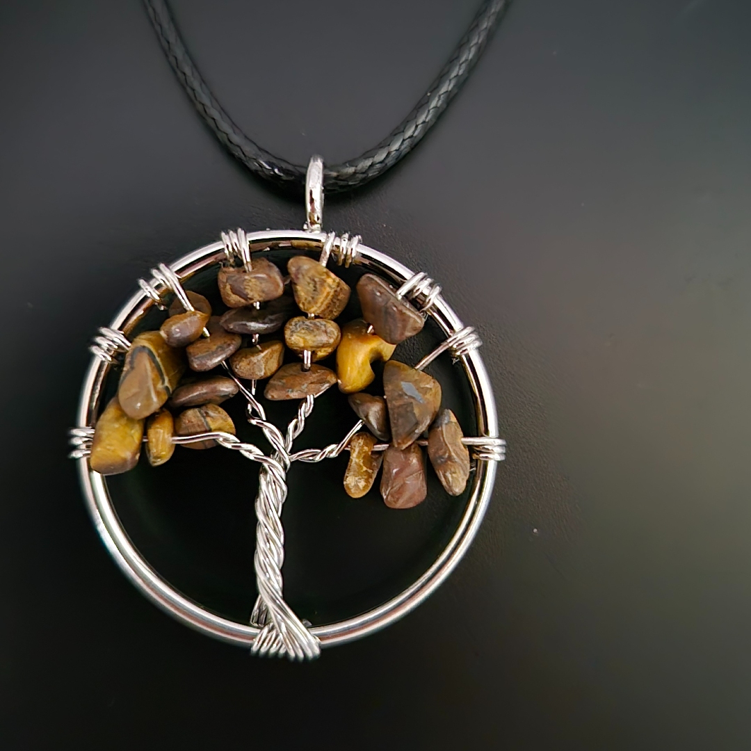 Lebensbaum mit Edelstein Braun