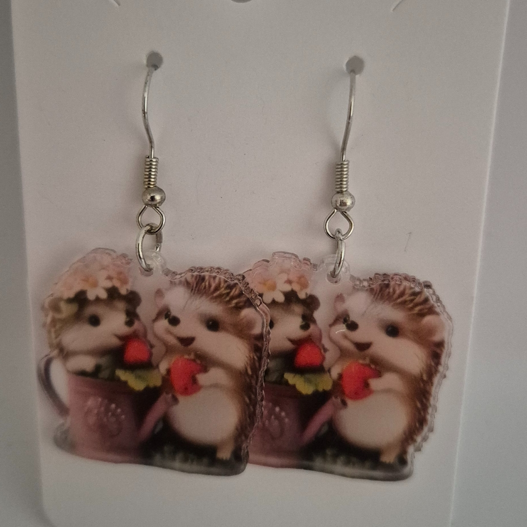 Ohrringe - Igelpaar -