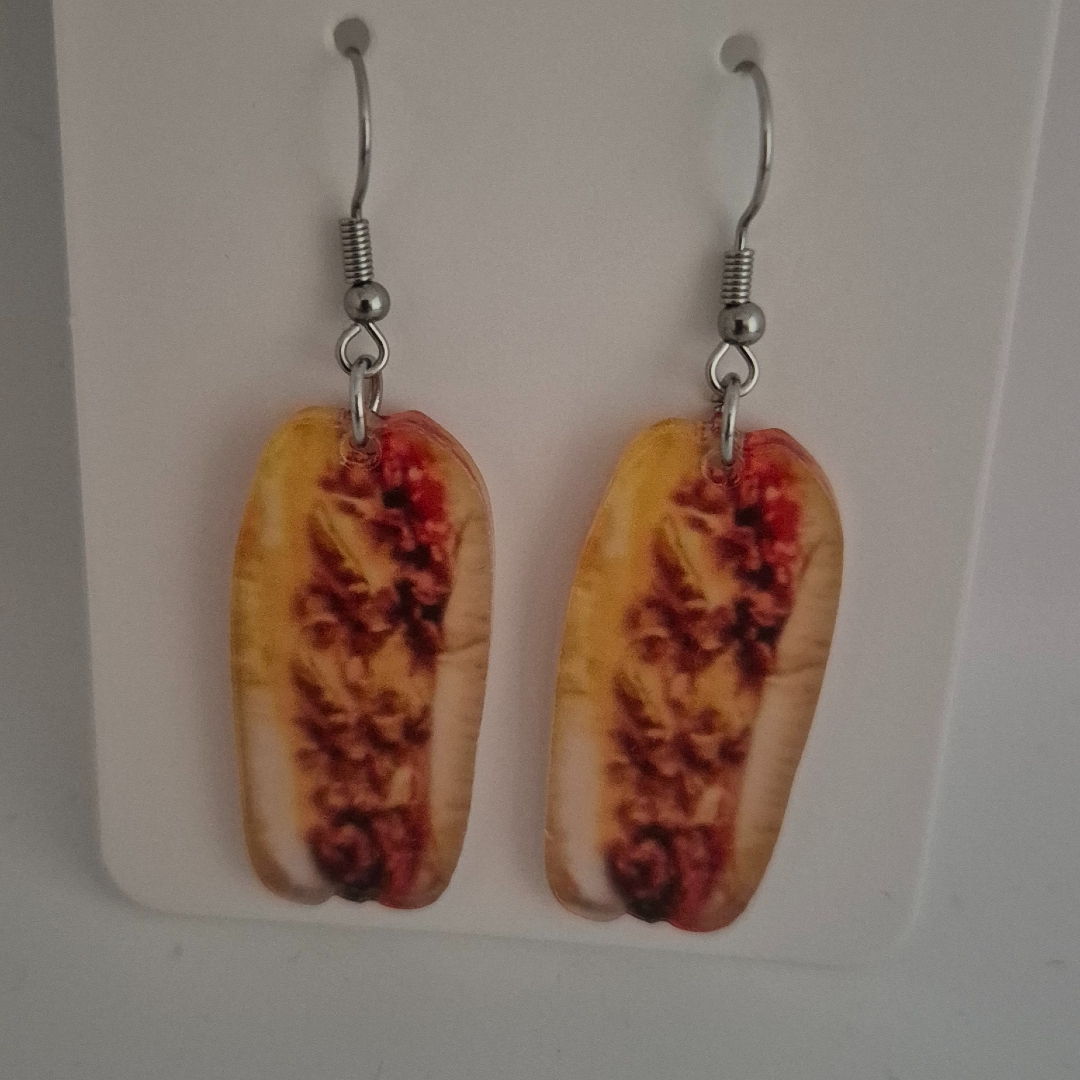 Ohrringe - Hot Dog  -