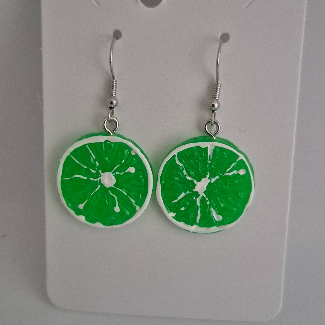 Ohrringe - Kiwi - Groß -