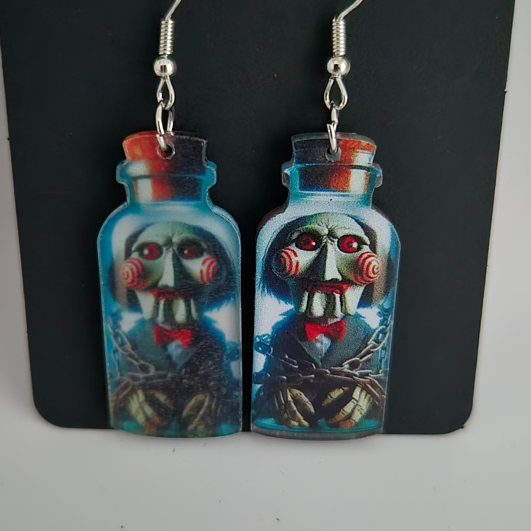 Ohrringe - Saw - in Flasche -