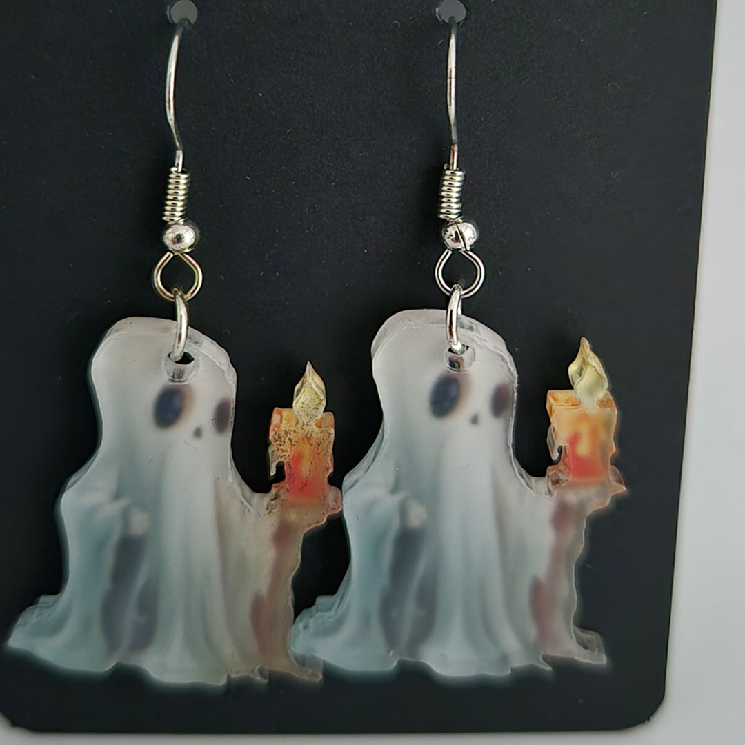 Ohrringe - Geist mit Kerze -