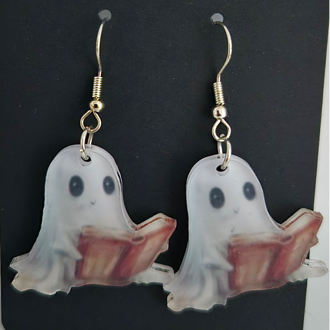 Ohrringe - Geist mit Buch -