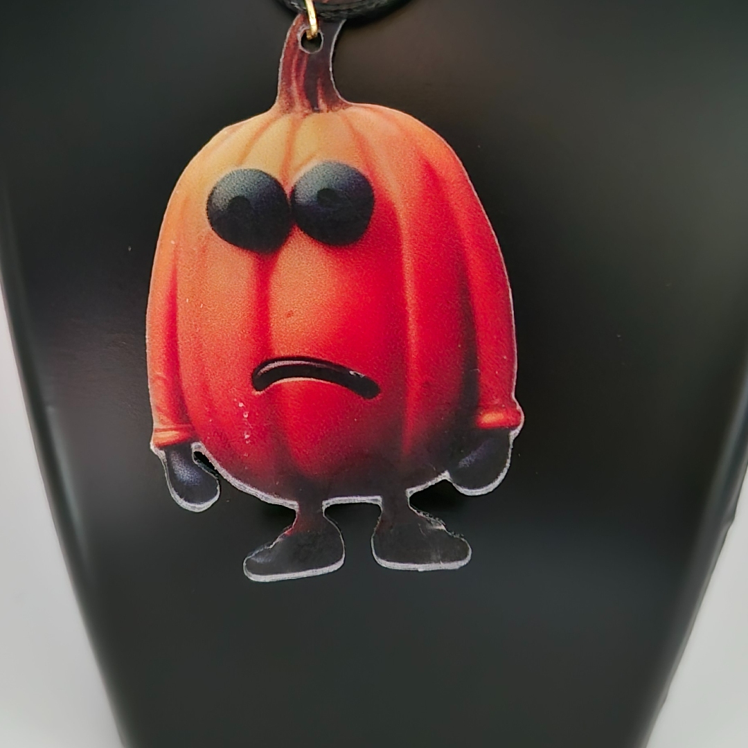 Kürbis mit Augen zu - Holz -