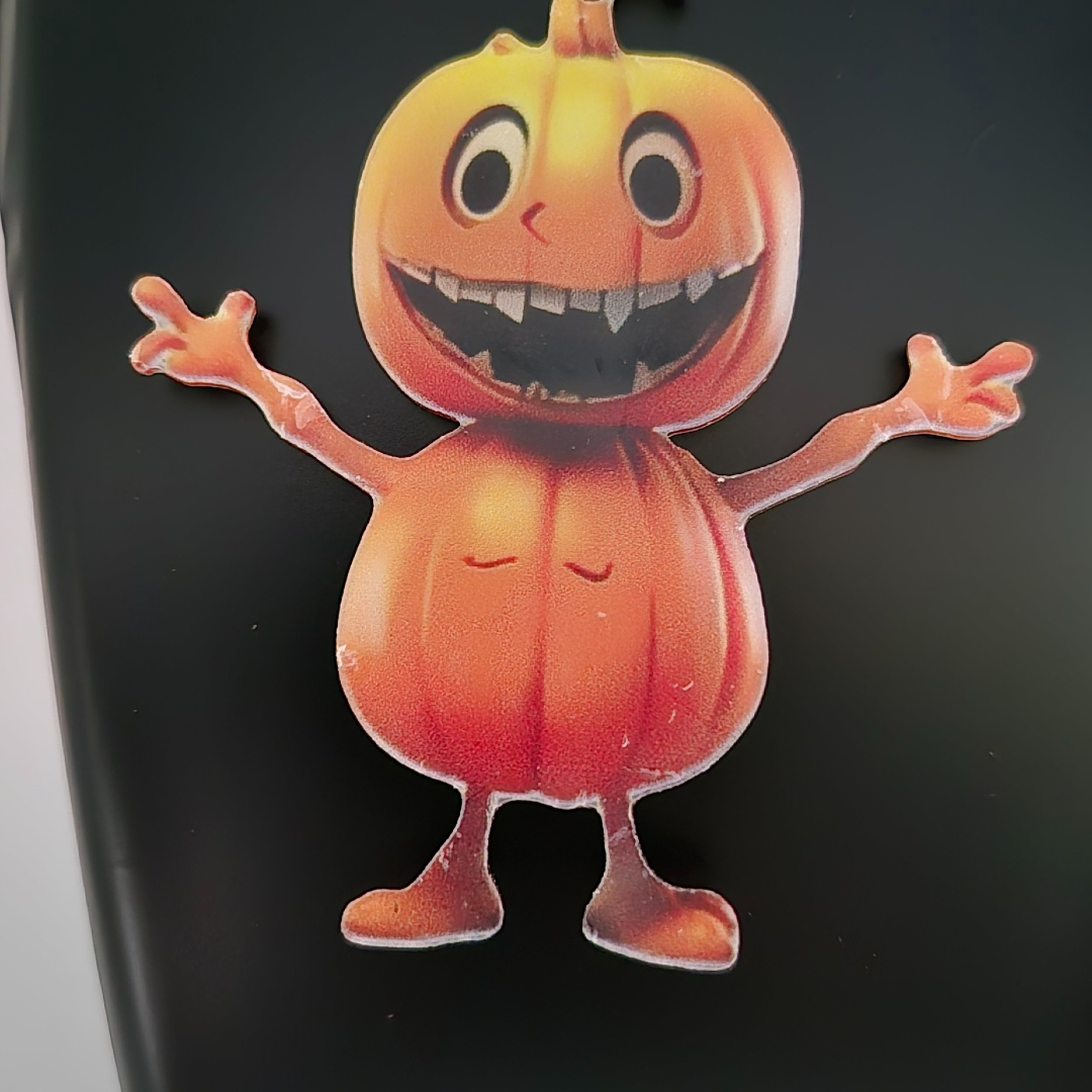 Kürbis - Großer Mund -Ausgestreckte Arme - Holz -