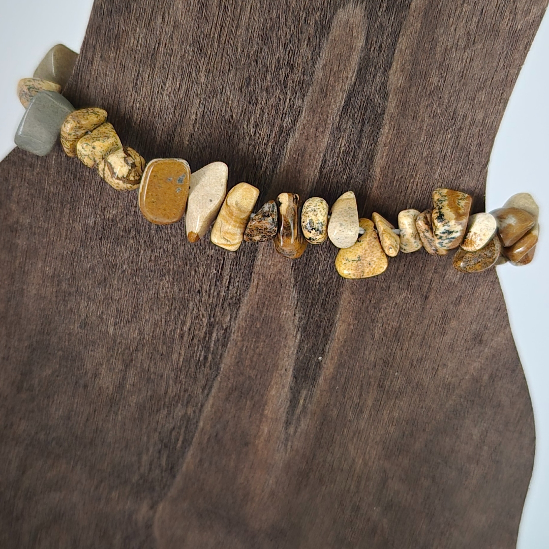 Armband - Edelsteine - Hellbraun