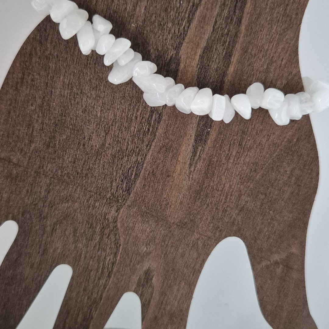 Armband - Edelsteine - Weiß