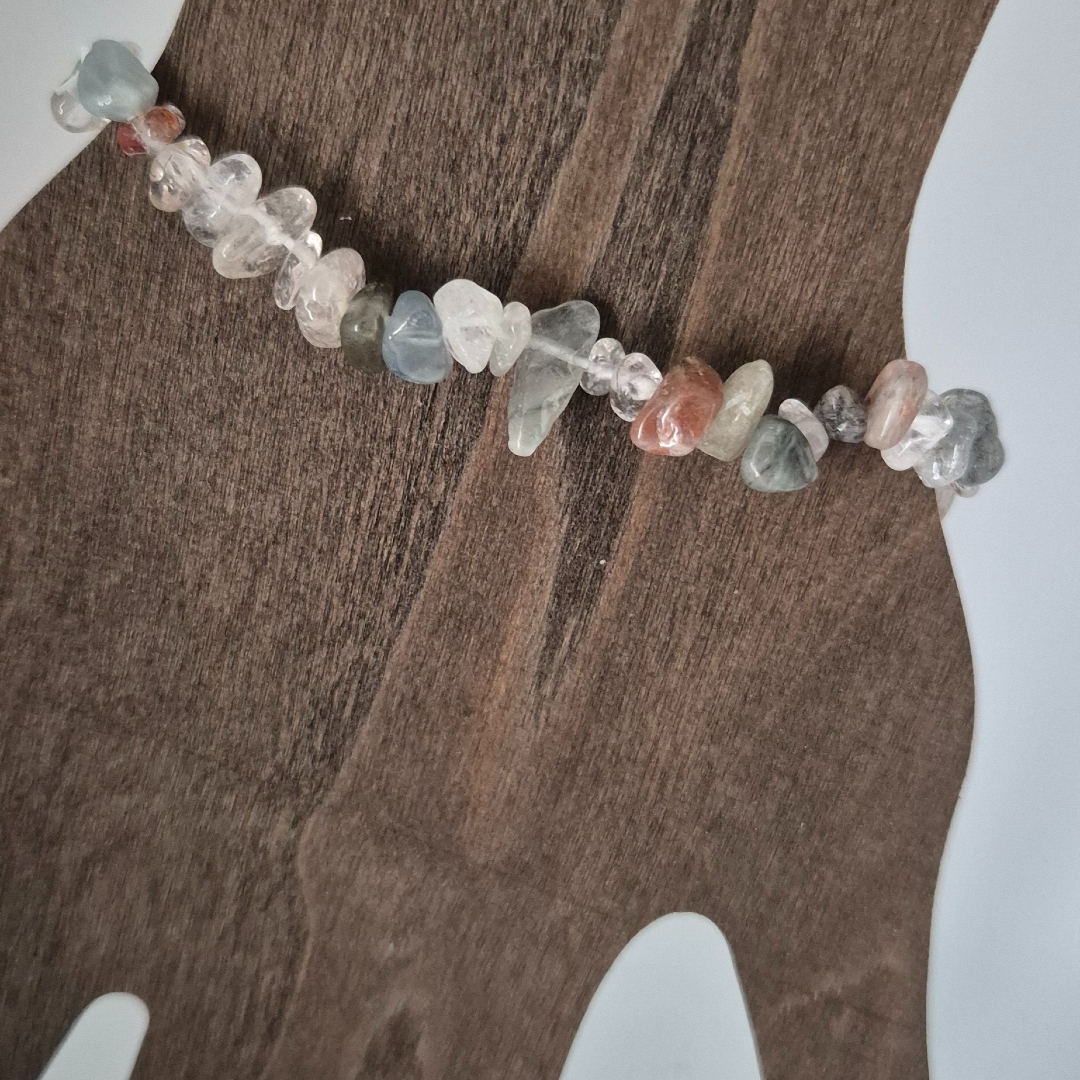 Armband - Edelsteine - Grau-Bunt