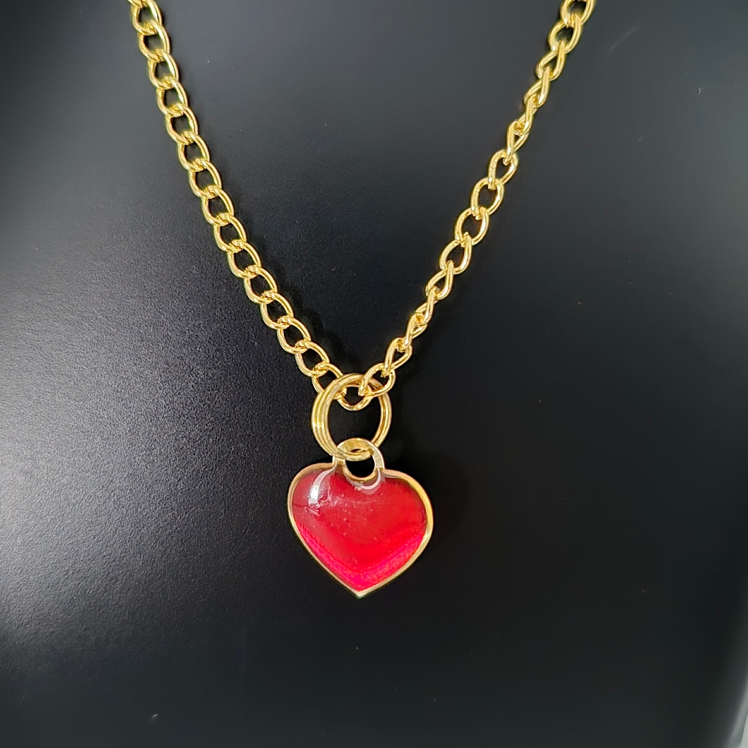 Herz - Emailliert - Rot