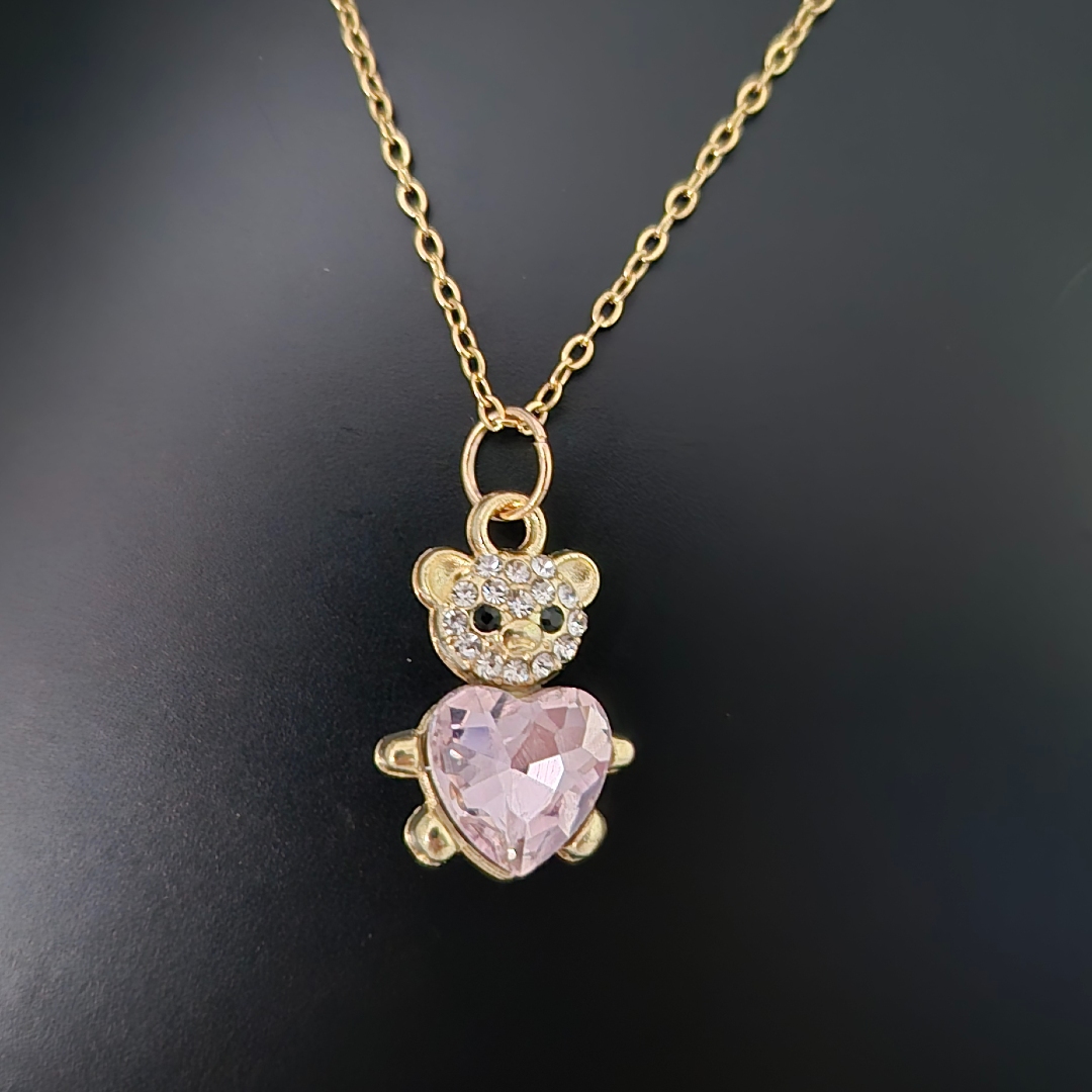 Bär mit Herz - Rosa