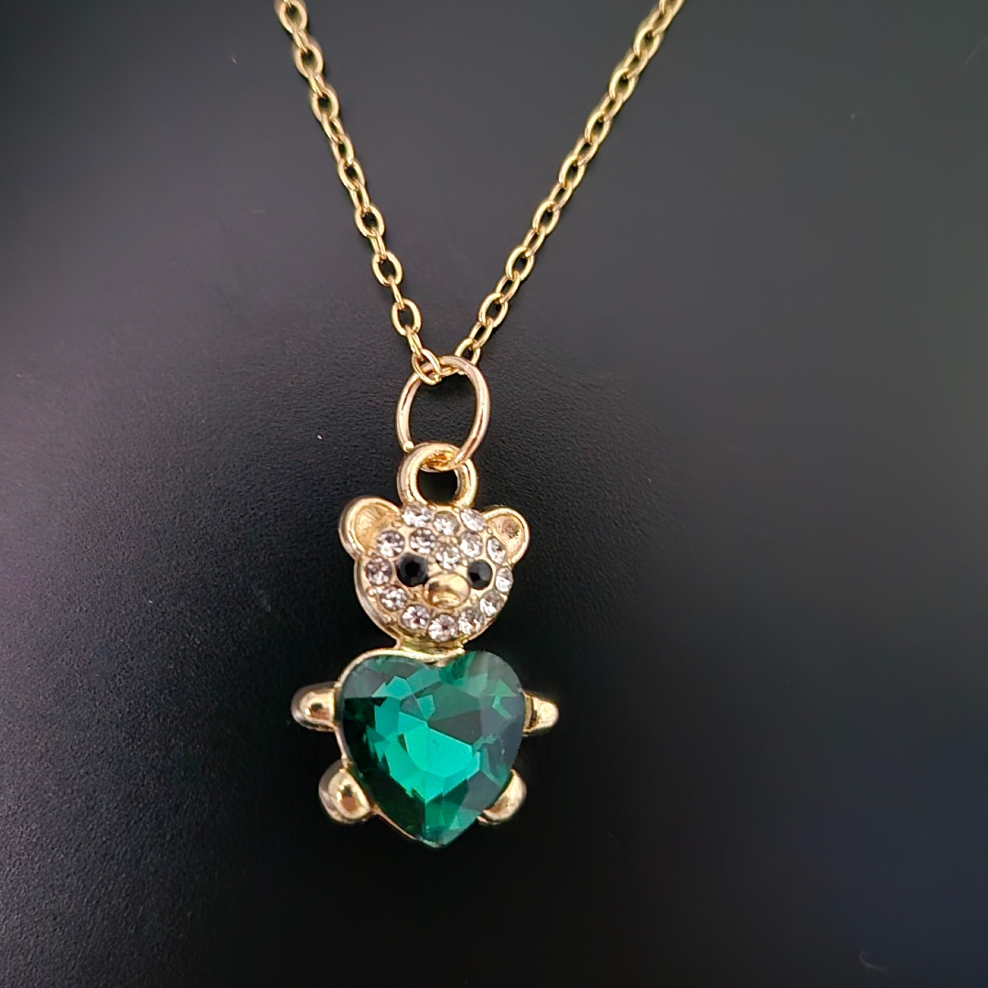 Bär mit Herz - Grün