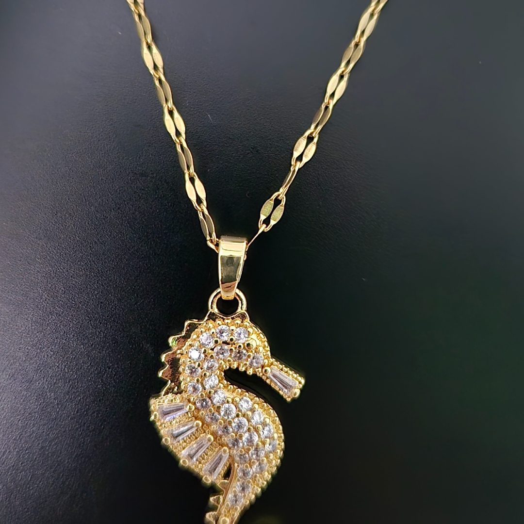 Seepferdchen mit Steinen