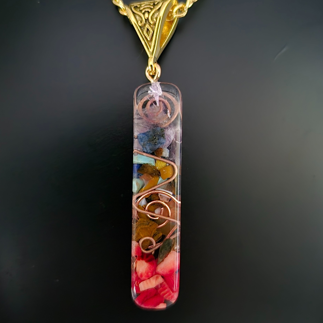 Kunstharz - Anhänger - Lang - Schmal