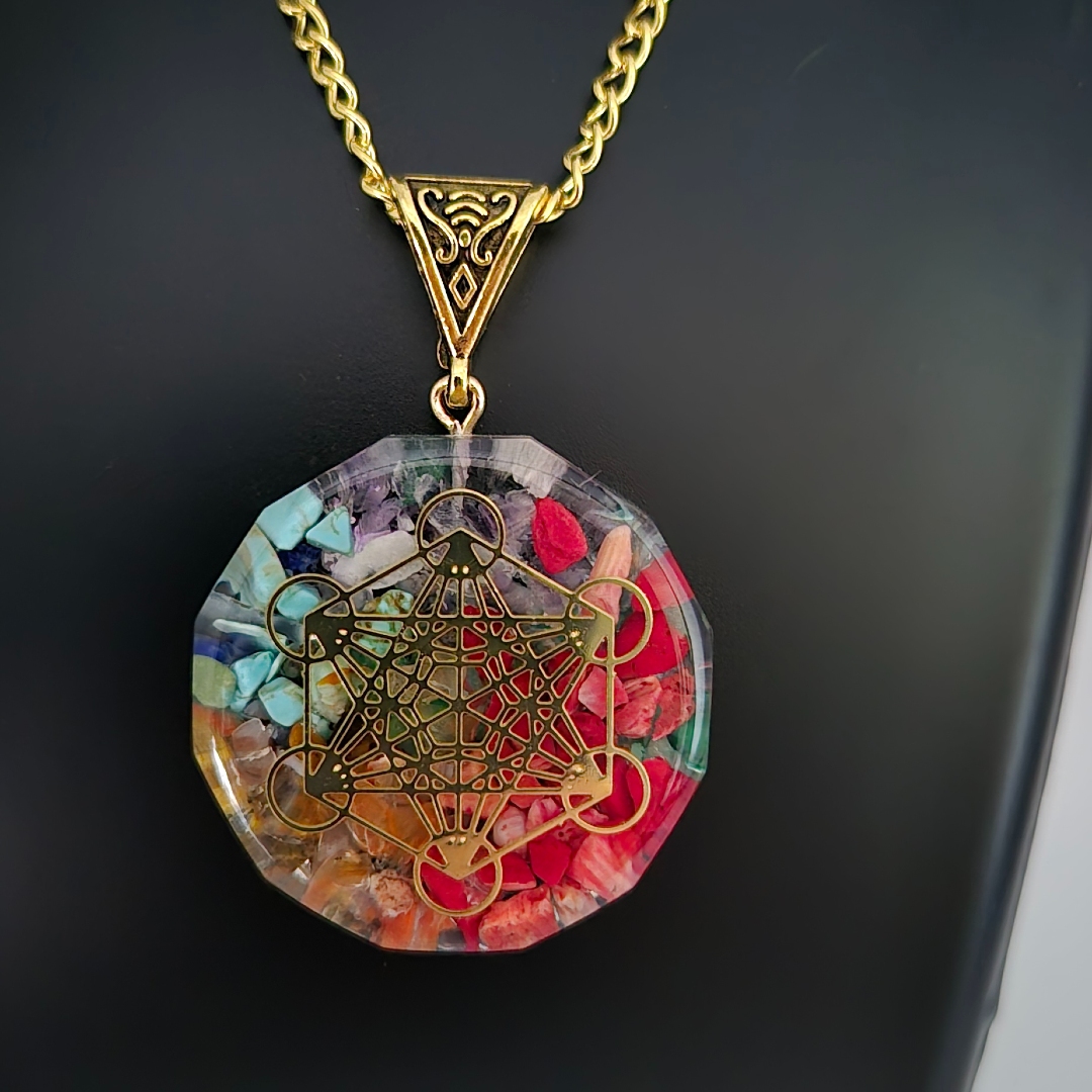 Kunstharz - Anhänger - Rund