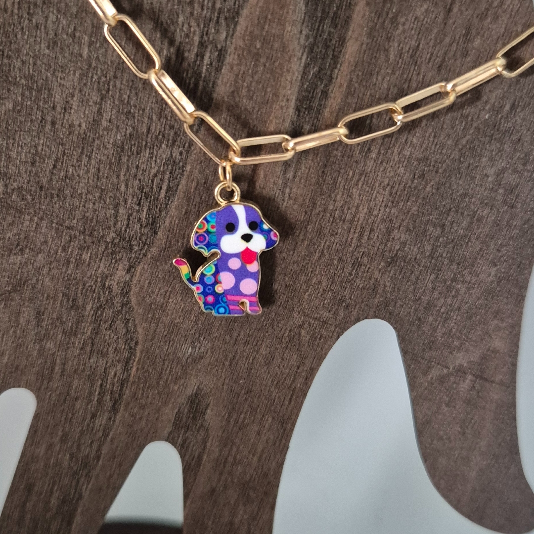 Armband mit Hund - Blau