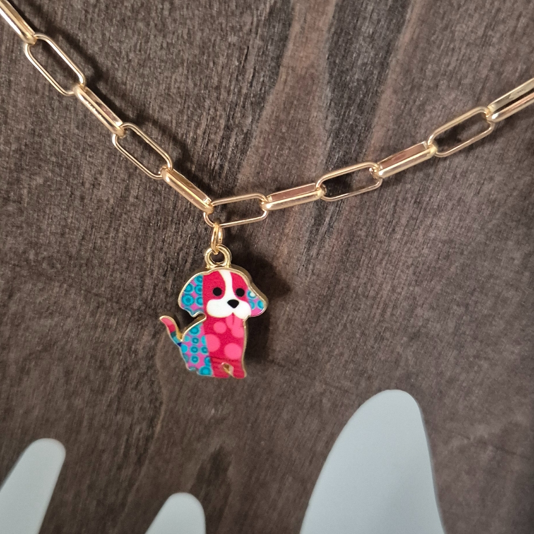 Armband mit Hund - Rot