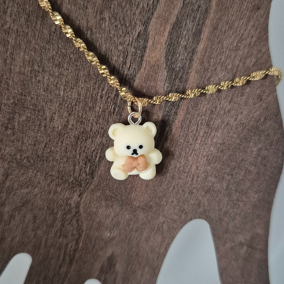 Armband mit einem Bär - Beige