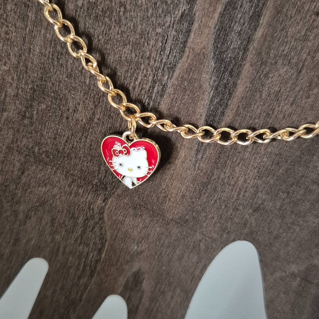 Armband Herz mit Katze