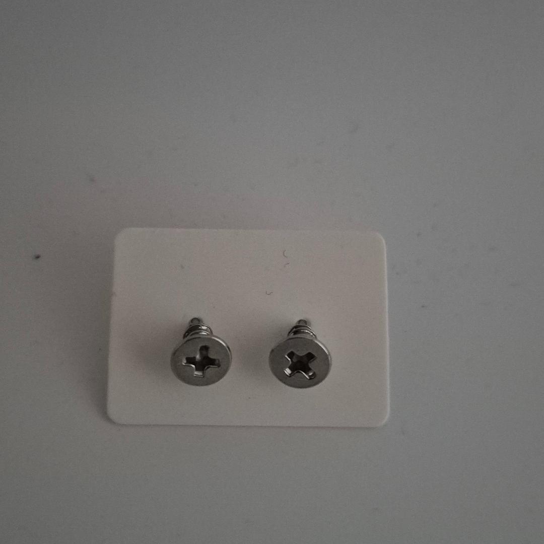 Ohrstecker - Schrauben - Silberfarben