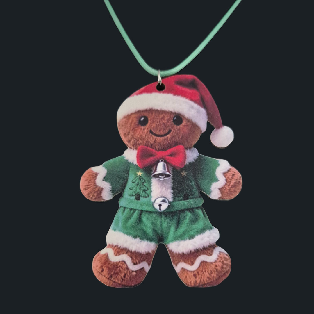 Lebkuchenmann - Grüner - Pullover mit Tannenbaum