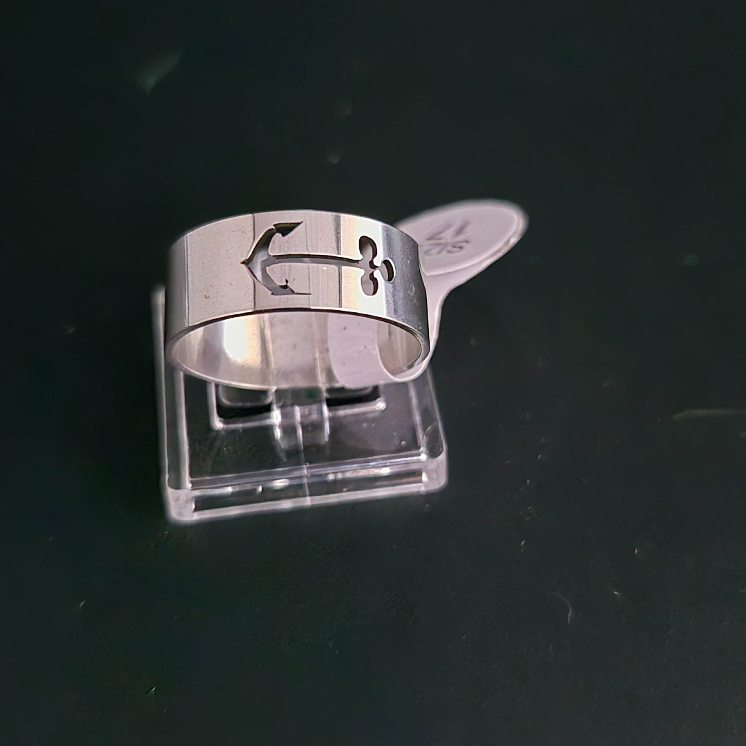 Edelstahl - Ring - Gr. 17 - Anker
