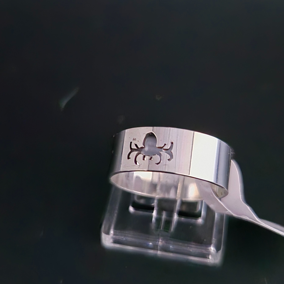 Edelstahl - Ring - Gr. 18 - Krebs