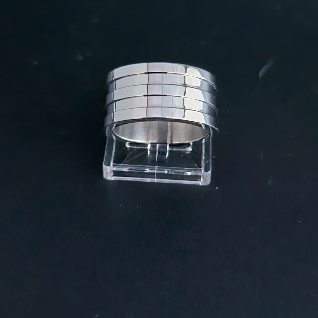 Edelstahl - Ring - Gr. 19 - Breit