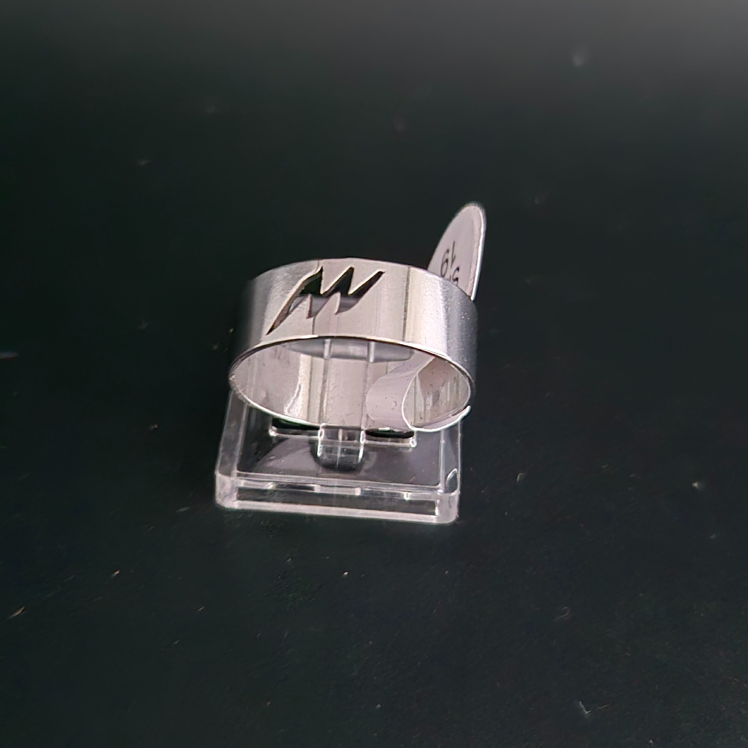 Edelstahl - Ring - Gr. 19 - Zacken