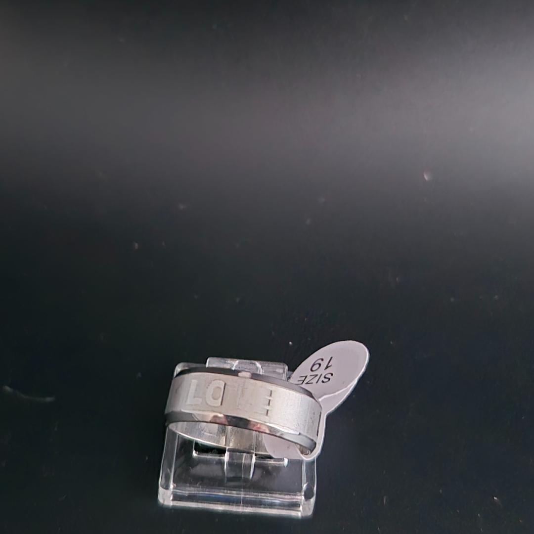 Edelstahl - Ring - Gr. 19 - Love