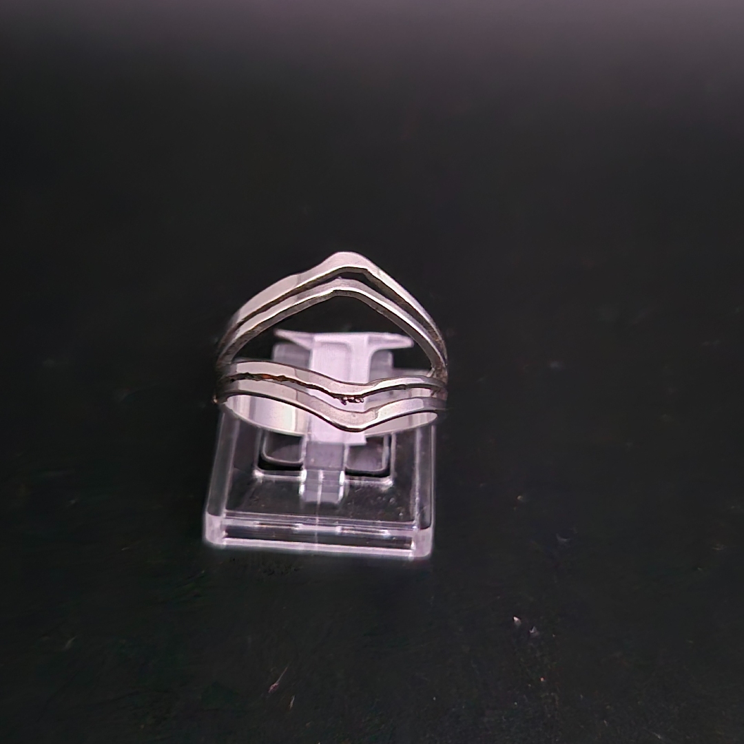 Edelstahlring - Dreiecke - Gr.19