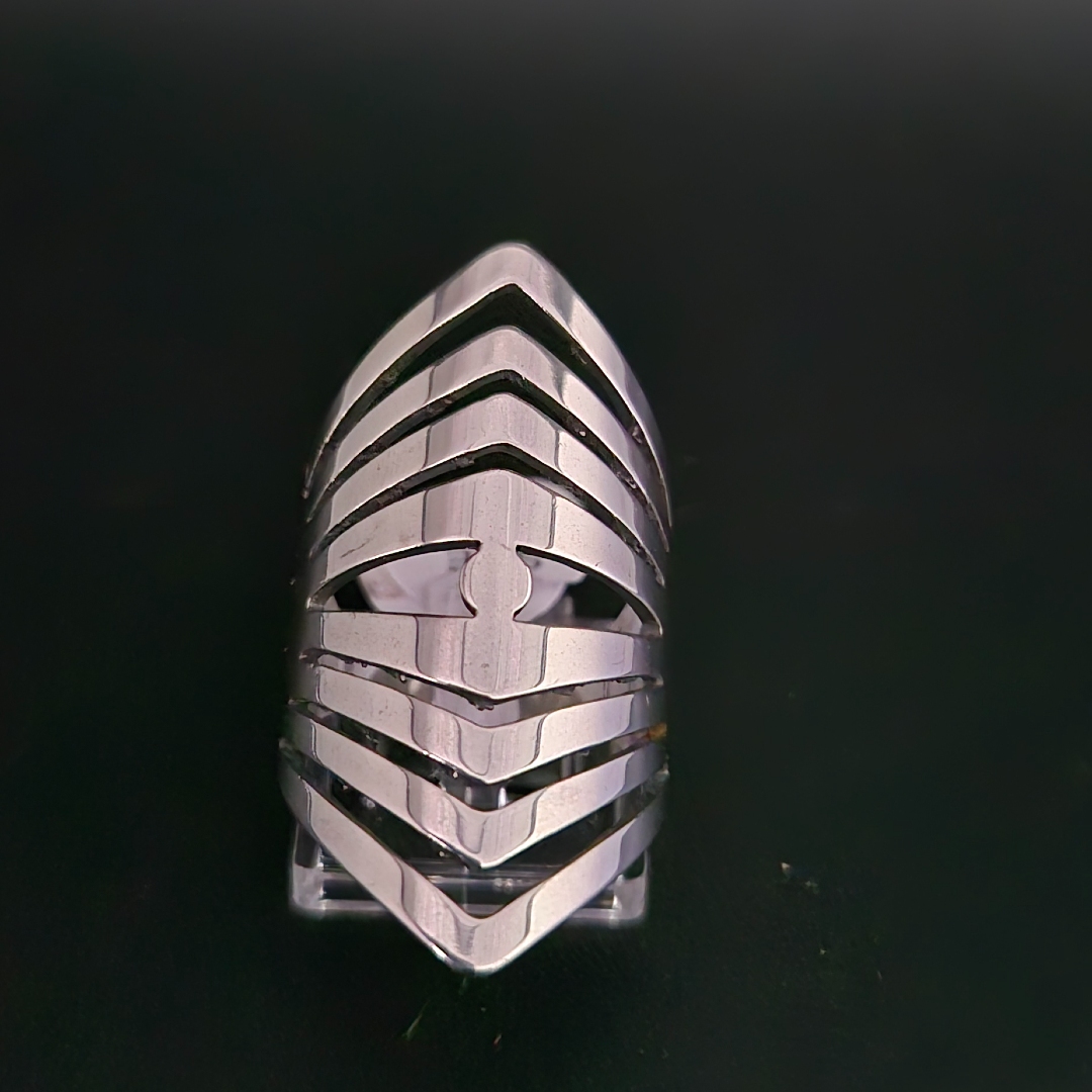 Edelstahlring - Viele Dreiecke - Gr.20