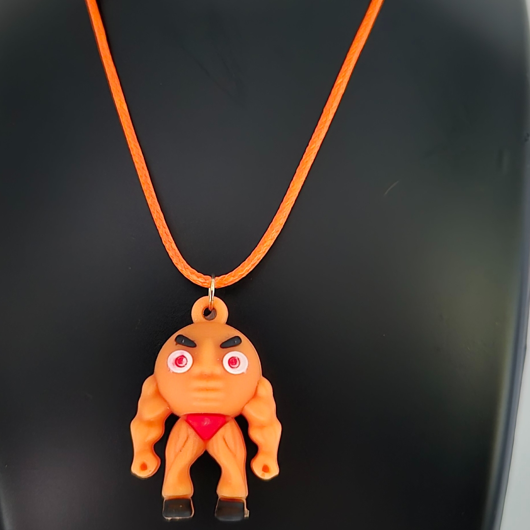 Udin Din Din - Orange mit Muskeln - an Nylonband